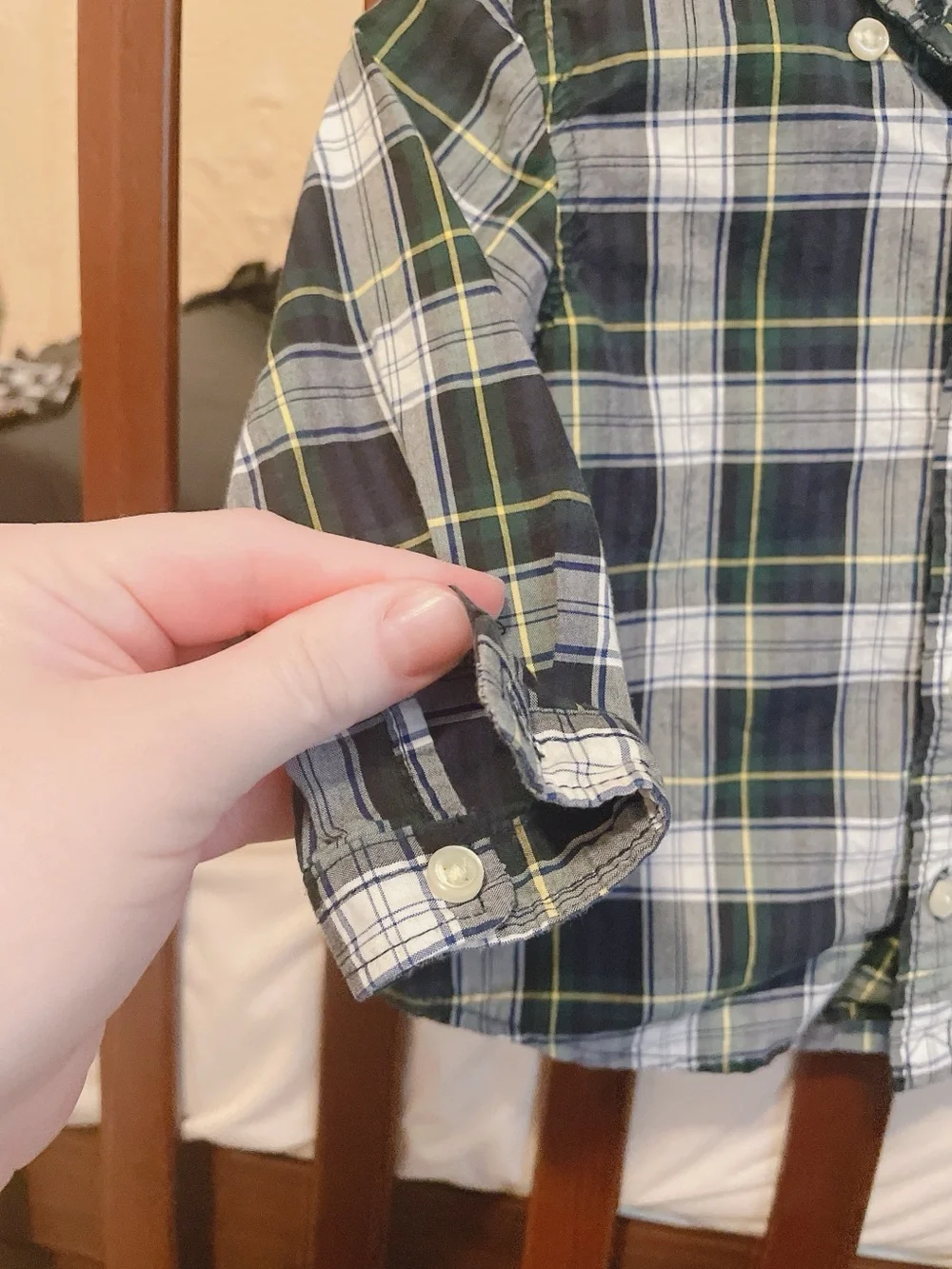 Ralph Lauren Baby Boy Button Down Shirt 3-6 Months.